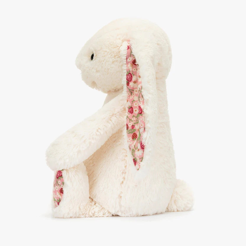 Blossom Cream Bunny Berry – Cute Floral Ears Soft Toy by Jellycat