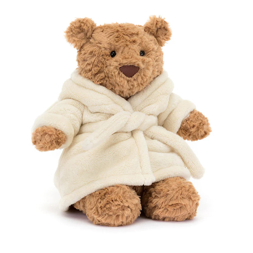 Jellycat Bartholomew Bear – Cozy Bathrobe Outfit | Soft Plush Accessory for Kids