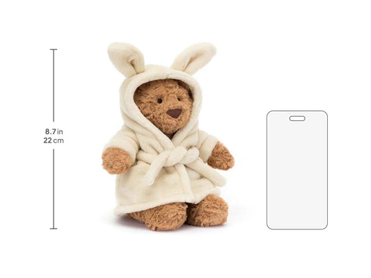 Jellycat Bartholomew Bear – Cozy Bathrobe Outfit | Soft Plush Accessory for Kids