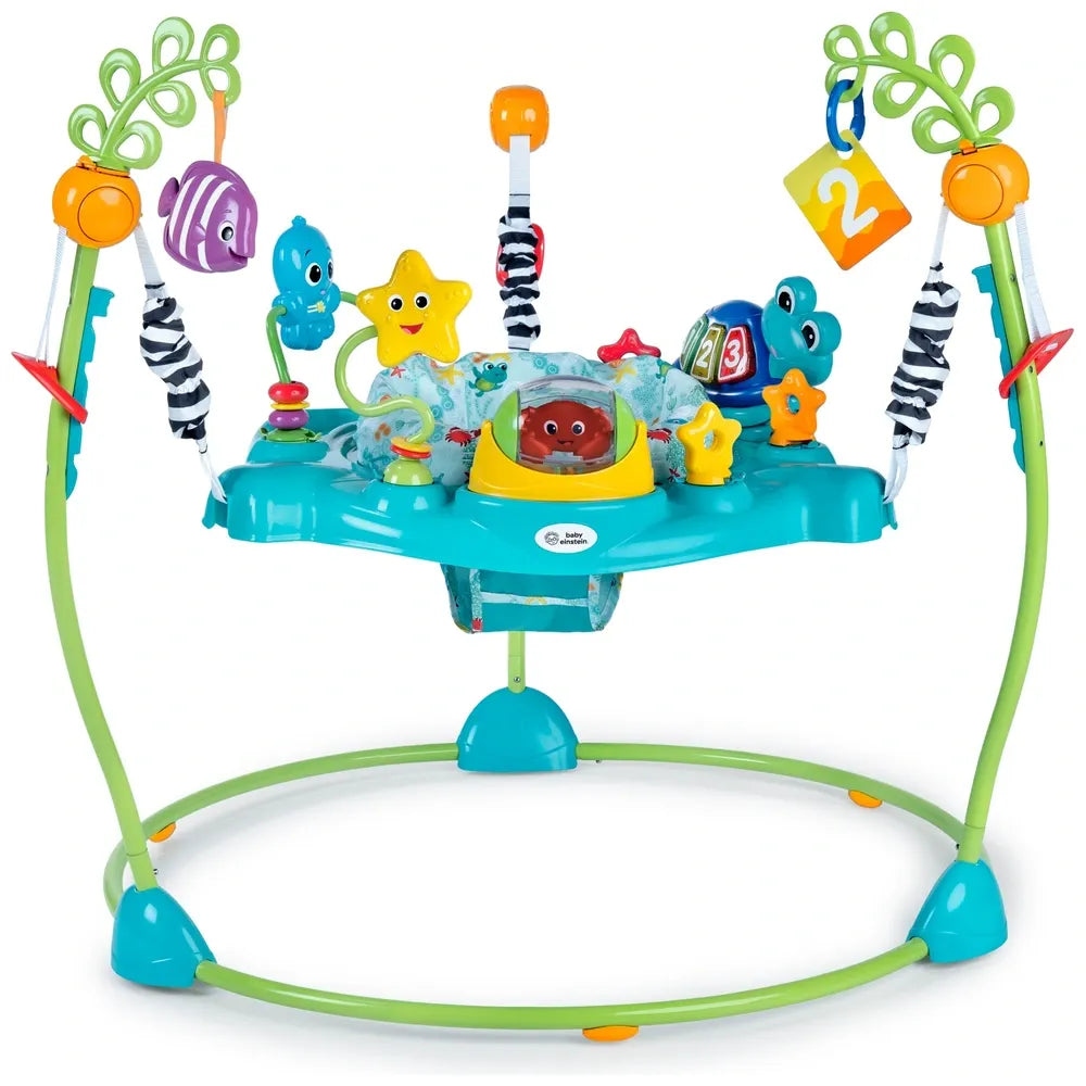 Baby Einstein 2-in-1 Ocean-Themed Activity Jumper – Sea Exploration Sensory Jumper for Babies
