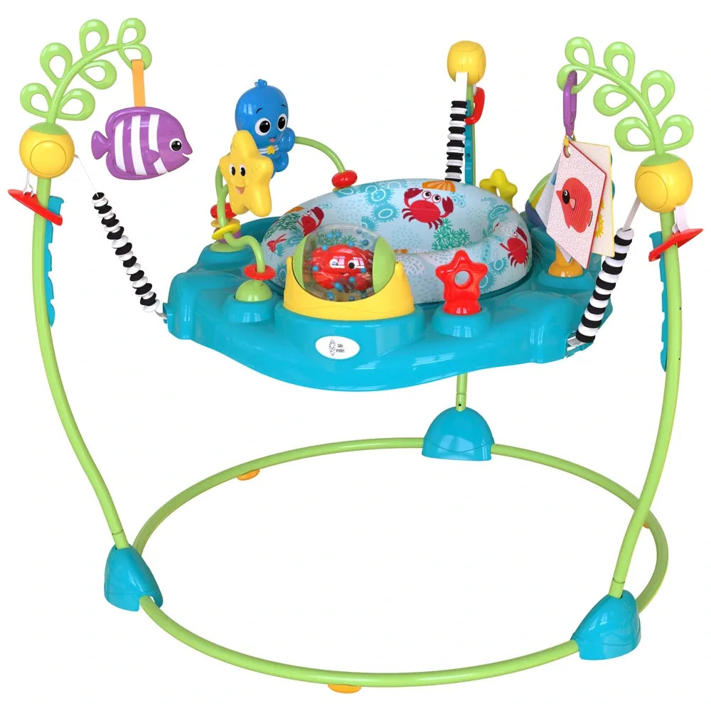 Baby Einstein 2-in-1 Ocean-Themed Activity Jumper – Sea Exploration Sensory Jumper for Babies