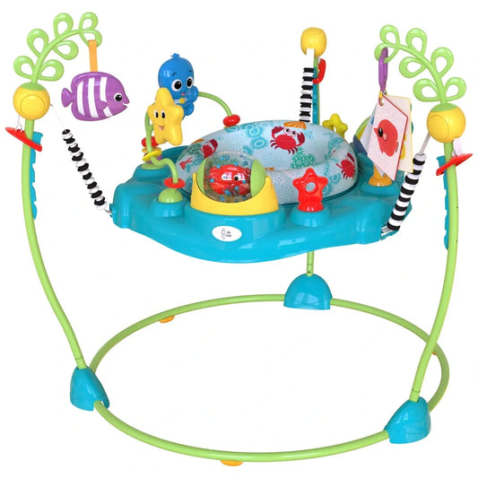 Baby Einstein 2-in-1 Ocean-Themed Activity Jumper – Sea Exploration Sensory Jumper for Babies
