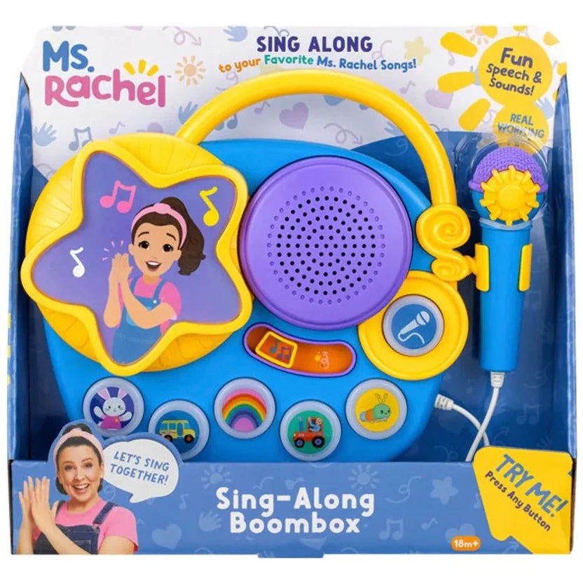 Ms. Rachel Sing-Along Boombox – Interactive Music & Learning Toy for Toddlers