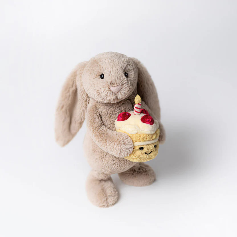 Bashful Beige Bunny Birthday – Cute Celebration Plush by Jellycat